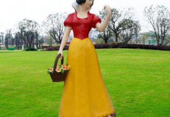 白雪公主雕塑廠家，卡通動漫人物雕塑，幼兒園雕塑小品