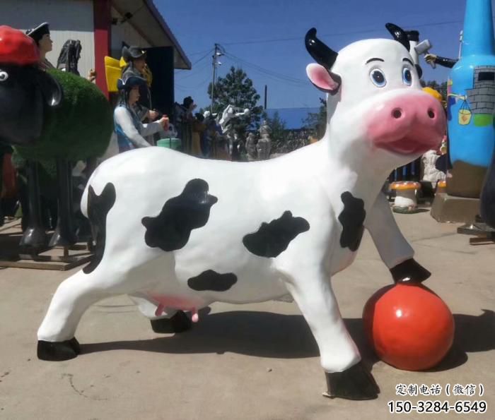 創(chuàng)意玻璃鋼小狗雕塑 步行街店門(mén)口雕塑 動(dòng)物小品