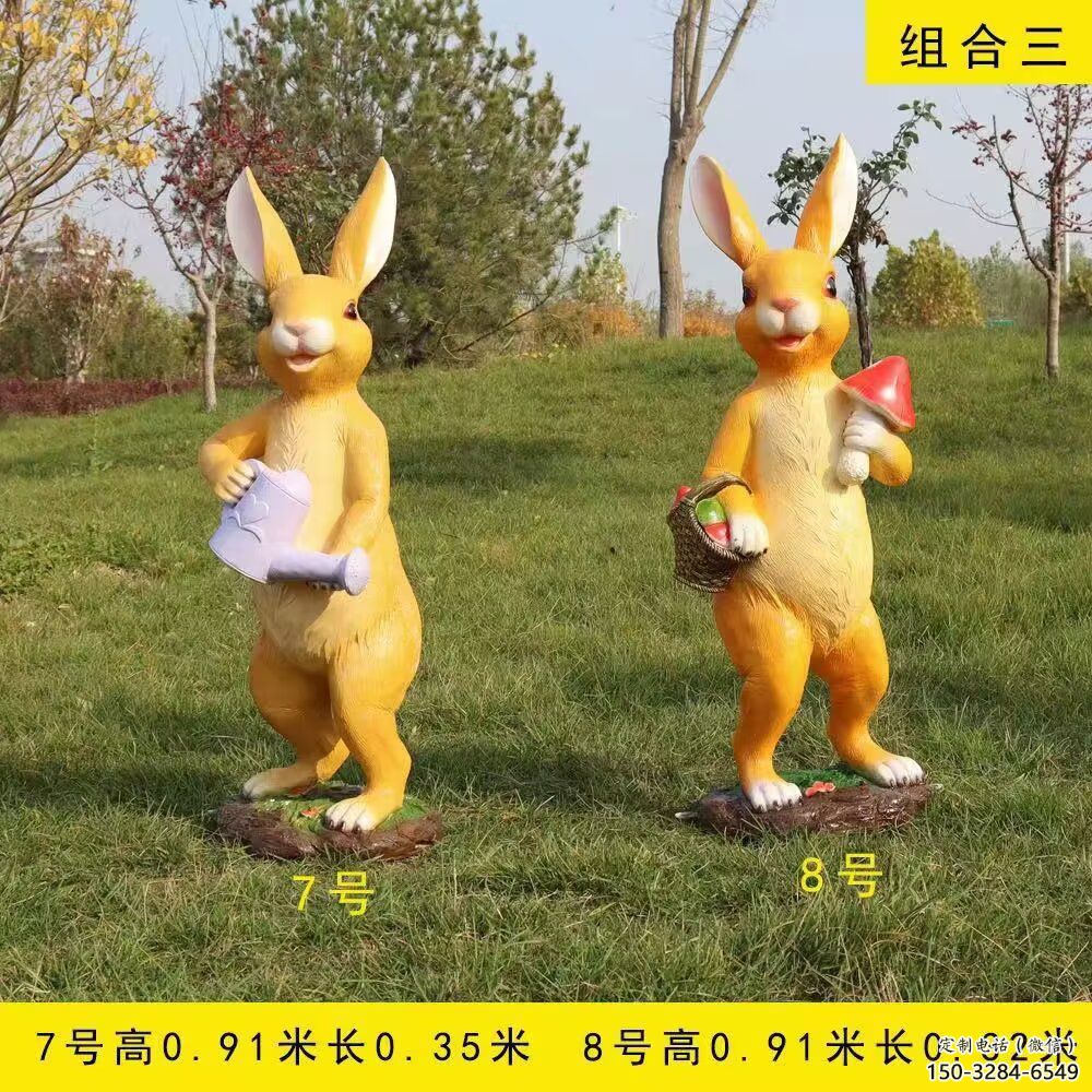 風景區(qū)玻璃鋼兔子雕塑 售樓處廣場雕塑 仿古擺件 風景區(qū)玻璃鋼兔子雕塑 售樓處廣場雕塑 仿古擺件