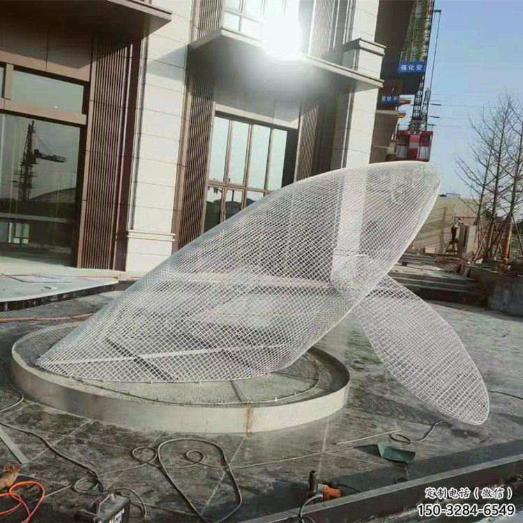 大型鯨魚雕塑，鏤空燈光原理，戶外公園廣場擺件 (5)