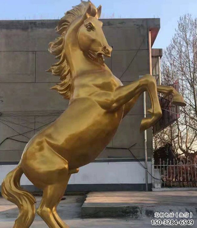 庭院銅駿馬雕塑廠家 城市古銅色雕塑 動(dòng)物小品