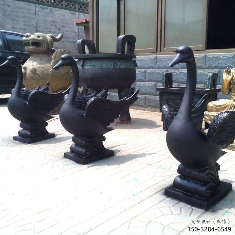 鴨子雕塑廠家，仿真動物， 公園廣場街頭擺件 (16)