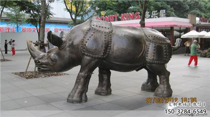 不銹鋼水牛雕塑，田間景觀小品，抽象幾何原理 (7)