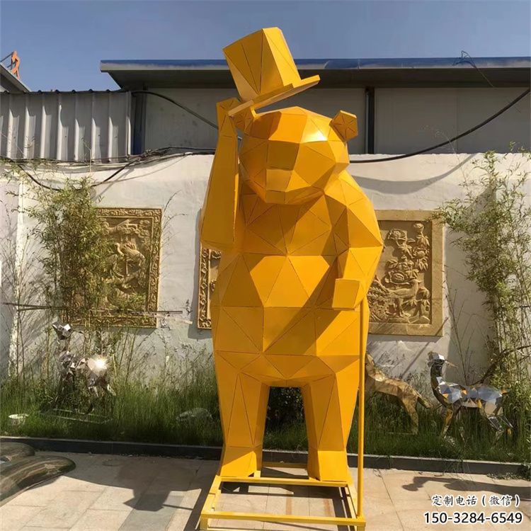 大熊雕塑廠家，酒店房地產(chǎn)雕塑，現(xiàn)代景觀小品 (7)