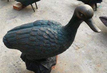 鴨子雕塑廠家，仿真動物， 公園廣場街頭擺件 (17)