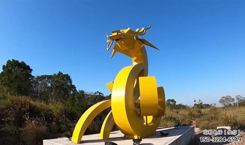 龍形銅雕塑，鑄銅工藝，大型動(dòng)物雕塑制造商 (1)