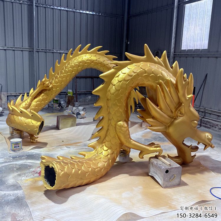 龍形銅雕塑，鑄銅工藝，大型動(dòng)物雕塑制造商 (2)