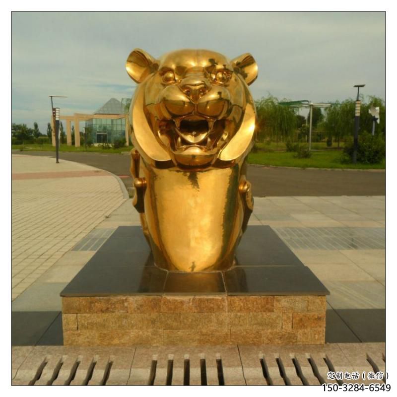 不銹鋼生肖雕塑，鍍鈦工藝，公園廣場(chǎng)戶外擺放 (3)