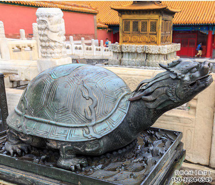 銅烏龜?shù)袼苌a(chǎn)制作，神獸動(dòng)物，仿古公園廣場擺件