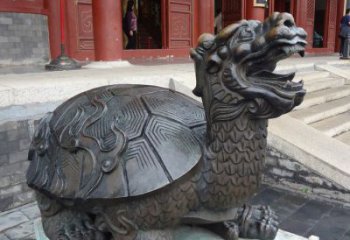銅烏龜?shù)袼苤谱?，神獸動(dòng)物，仿古公園廣場擺件