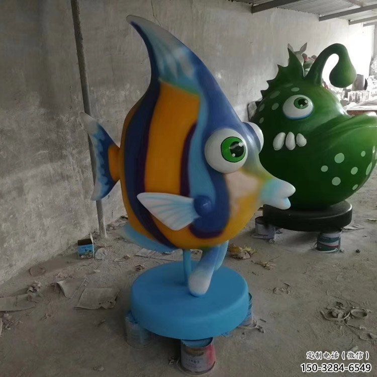 大型劍魚雕塑，戶外街頭雕塑，海洋生物雕塑