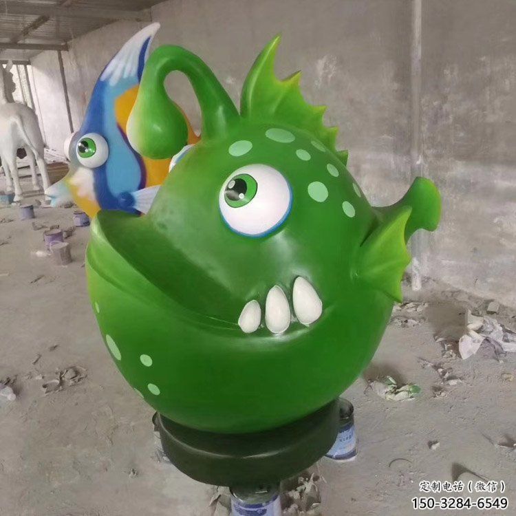 廣場劍魚雕塑，戶外街頭雕塑，海洋生物雕塑