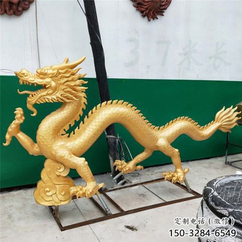 加工龍頭雕塑，鑄銅動(dòng)物雕塑，房地產(chǎn)售樓處擺件