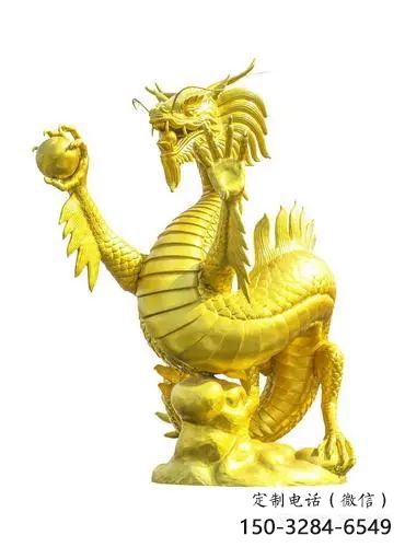 預(yù)定龍頭雕塑，鑄銅動(dòng)物雕塑，房地產(chǎn)售樓處擺件