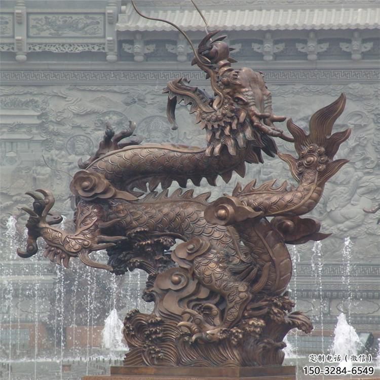 制作龍頭雕塑廠家，鑄銅動(dòng)物雕塑，房地產(chǎn)售樓處擺件