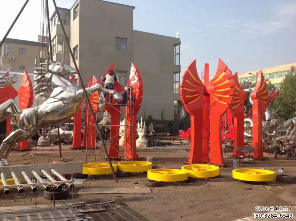 預(yù)定奔馬雕塑，城市建筑，公園廣場動物雕塑