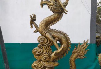 定價(jià)龍頭雕塑，鑄銅動(dòng)物雕塑，房地產(chǎn)售樓處擺件