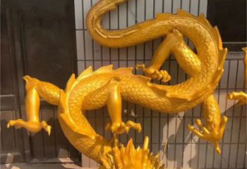 仿真龍頭雕塑，鑄銅動物雕塑，房地產(chǎn)售樓處擺件
