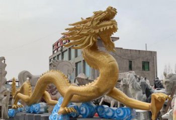 提供龍頭雕塑廠家，鑄銅動(dòng)物雕塑，房地產(chǎn)售樓處擺件
