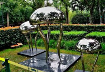 不銹鋼水景水母雕塑 風(fēng)景區(qū)幾何雕塑 廣場小品