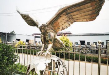 老鷹造型雕塑廠，不銹鋼動物，室外飛鳥雕塑