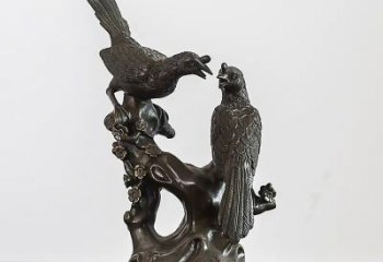 鑄銅水景喜鵲雕塑 風(fēng)景區(qū)幾何雕塑 廣場小品