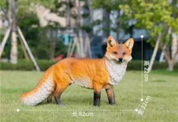 大型狐貍雕塑廠家 商業(yè)街廣場(chǎng)雕塑 古銅色擺件