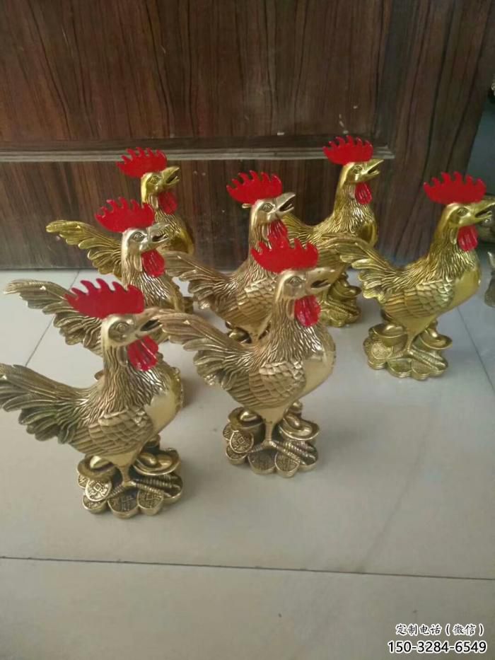 街道小雞雕塑，動物小品，剪影工藝