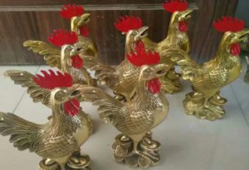 街道小雞雕塑，動物小品，剪影工藝