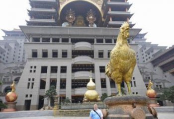 庭院小雞雕塑，動(dòng)物小品，網(wǎng)格工藝