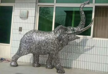 操場小象雕塑，公園題材，剪影工藝