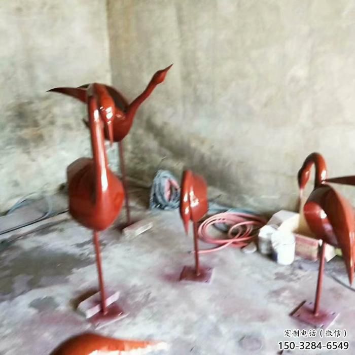 庭院鳥(niǎo)類(lèi)雕塑，動(dòng)物主題，鍍銅工藝