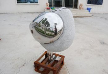 售樓部鳥類雕塑，景觀題材，抽象工藝