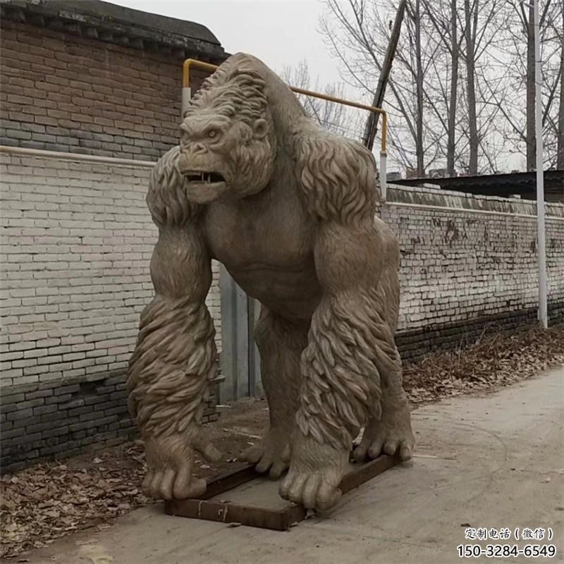 幼兒園猩猩雕塑，動(dòng)物主題，仿古工藝