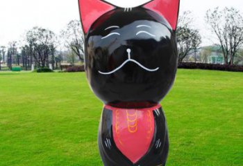 廣場小貓雕塑，動物擺件，仿古工藝