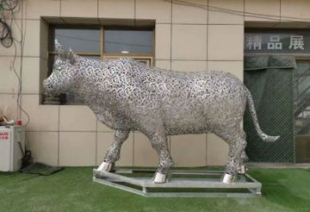 廣場小牛雕塑，動物擺件，仿古工藝