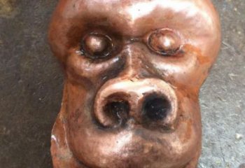 校園猩猩雕塑，動(dòng)物題材，仿古工藝