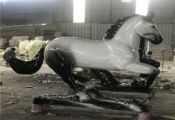 廣場(chǎng)戰(zhàn)馬雕塑，動(dòng)物擺件，仿古工藝