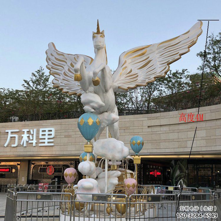 景區(qū)天馬雕塑，美陳小品，網(wǎng)格工藝