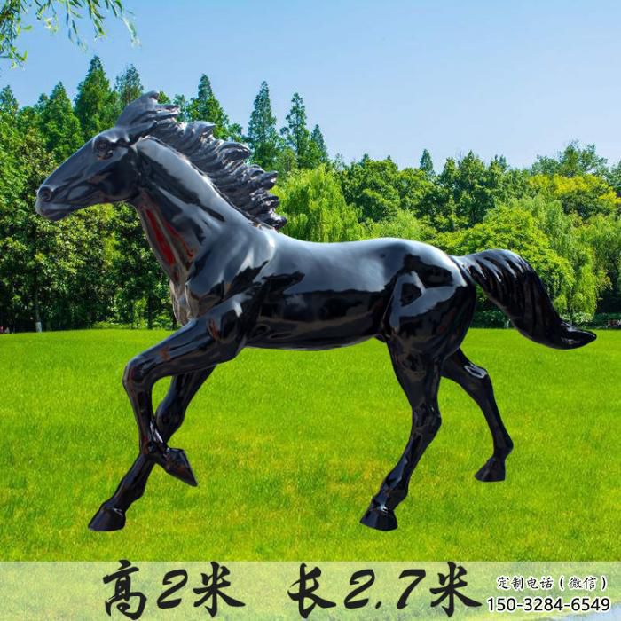 操場小馬雕塑，公園題材，仿真工藝
