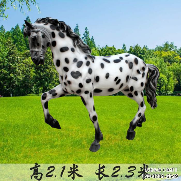 酒店小馬雕塑，仿真主題，烤漆工藝