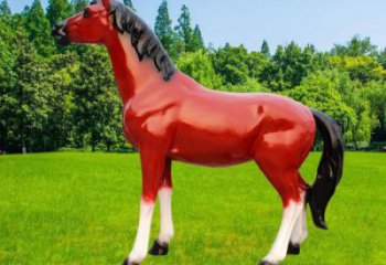 小區(qū)小馬雕塑，抽象系列，園林動物小品