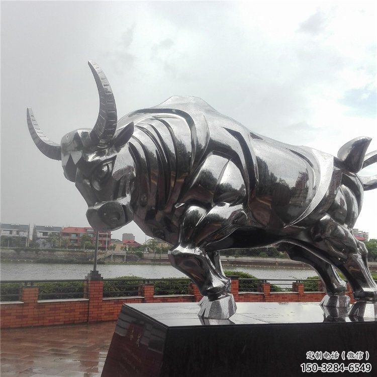 步行街黃牛雕塑，景觀主題，古銅工藝