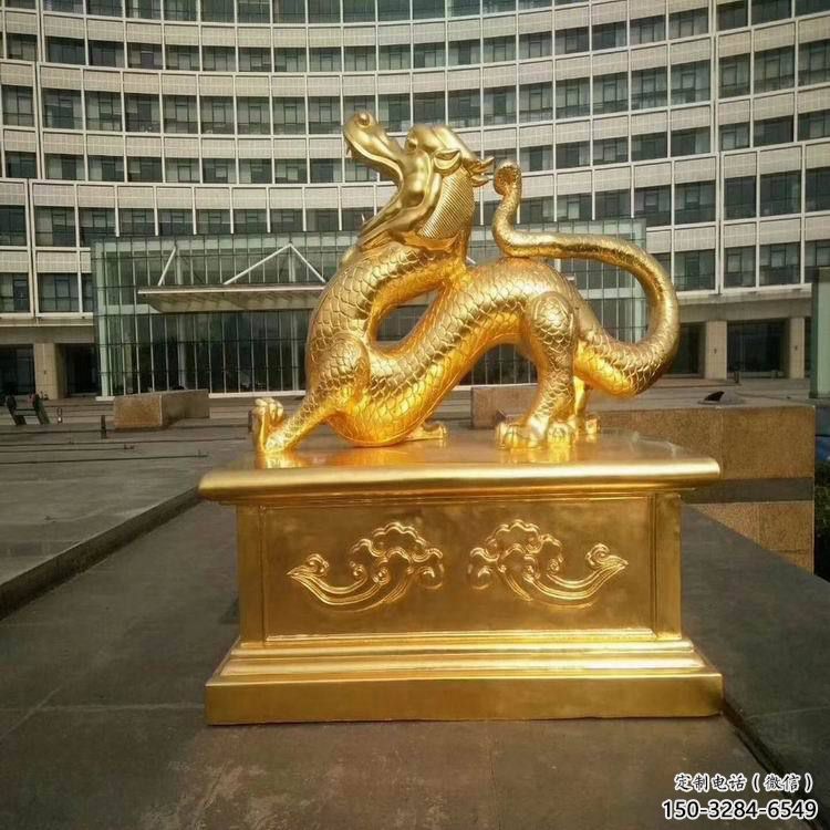 飯店白虎雕塑，鍍金歐式雕塑，鍍金工藝
