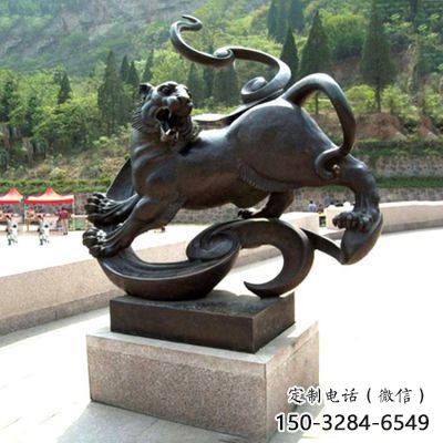 醫(yī)院白虎雕塑，仿古動(dòng)漫雕塑，仿古擺件