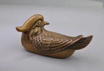仿真鴛鴦雕塑 店門(mén)口園林雕塑 動(dòng)物小品