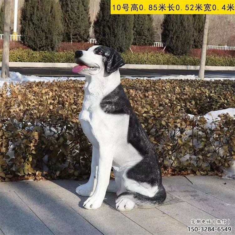 街道哈巴狗雕塑，鑄銅農(nóng)耕雕塑，古銅效果