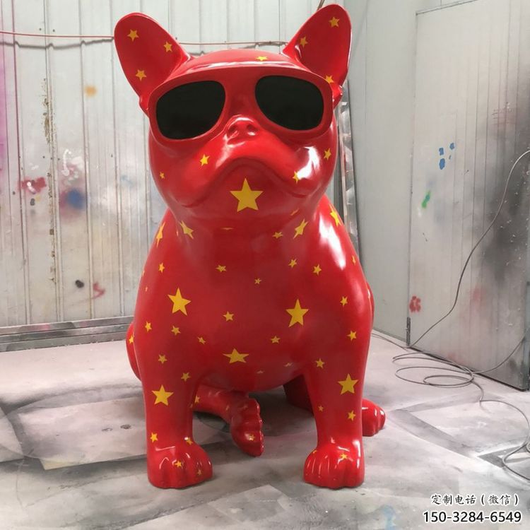 幼兒園哈巴狗雕塑，鐵藝文化雕塑，鑄造制作