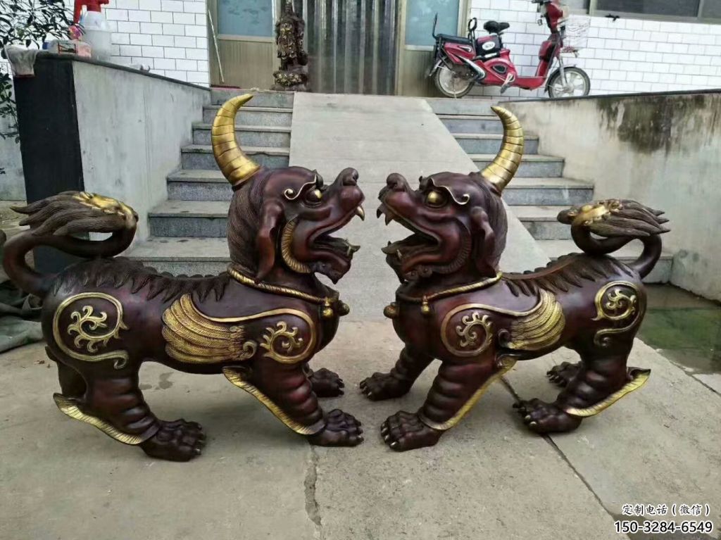 醫(yī)院貔貅雕塑，仿古動(dòng)漫雕塑，仿古擺件