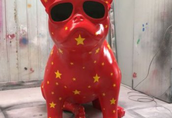 幼兒園哈巴狗雕塑，鐵藝文化雕塑，鑄造制作
